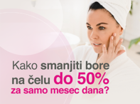 Kako smanjiti bore na čelu do 50% za samo mesec dana?